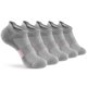 thumbnail image 1 of Xiao Hua 10 pares de calcetines invisibles para hombre, antideslizantes, de silicona, que absorben la humedad, de corte bajo, informales, grises., 1 of 2