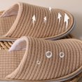 thumbnail image 3 of Huowey Travel Slippers For Women Closed Toe Cozy Slippers Soft Sole Home Shoes,Yellow,Size 11.5, 3 of 8