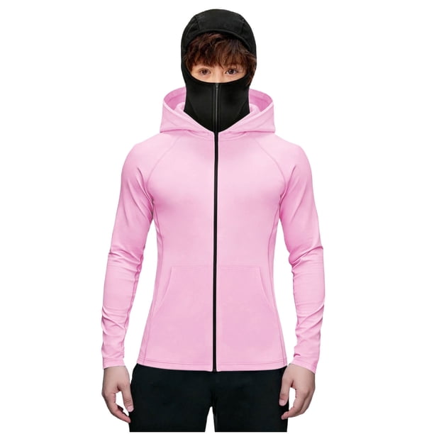 Chaqueta deportiva de invierno para niños, de color liso, de manga larga, con capucha, informal, con cremallera y bolsillos, de poliéster.