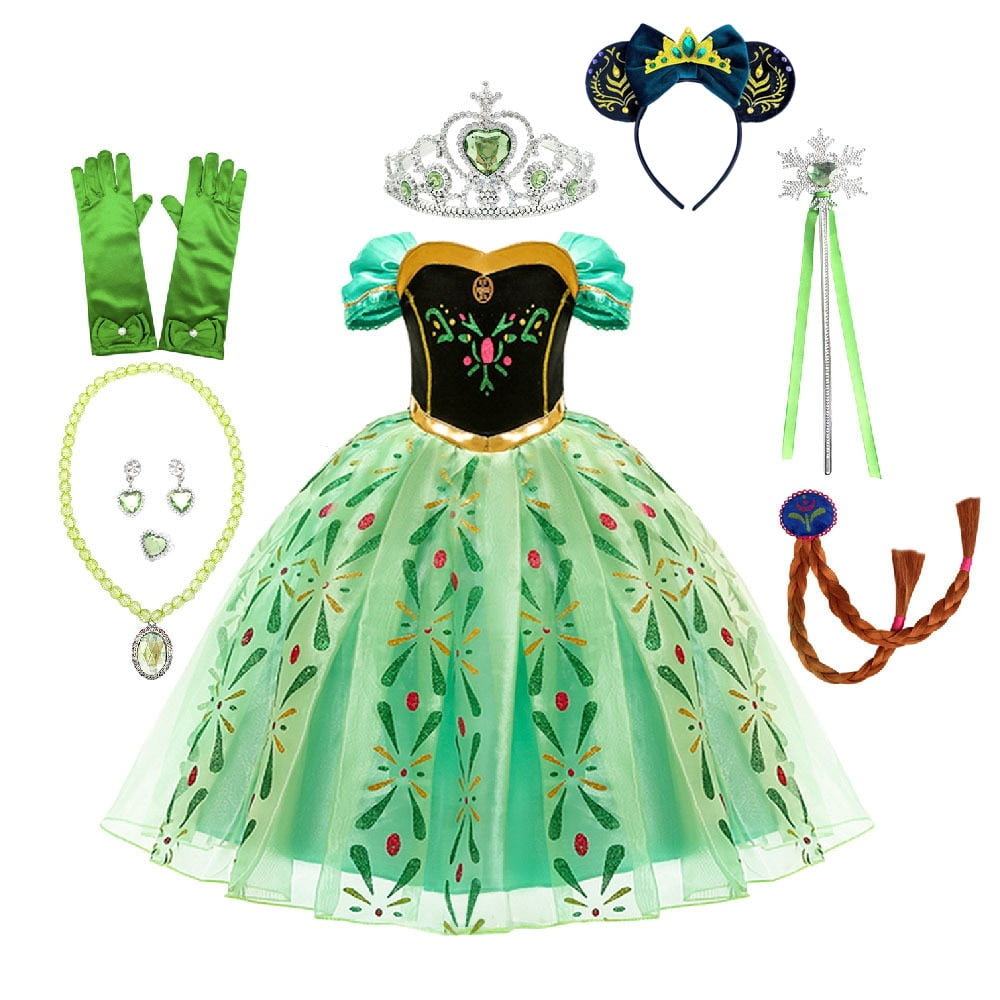 Nouveau Disney Elsa Anna Costume princesse robe pour filles blanc paillettes maille robe de bal carnaval vetements enfants Cosplay reine des neiges Walmart