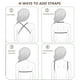 thumbnail image 4 of 2 pares de sujetadores adhesivos invisibles sin tirantes Pushup Sticky Bras para mujeres Cubiertas de pezones Sujetador de silicona en forma de ala reutilizable con correas para los hombros Zhivalor BST3054045-4, 4 of 7