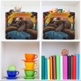 thumbnail image 6 of Coolnut Sleeping Sloth Foldable Storage Basket for Shelves, Collapsible Sturdy Storage Bin with Handles, Canvas Storage Cube for Organizing Closet 1PC Home Decor, 6 of 7