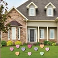 thumbnail image 2 of Big Dot of Happiness Valentine Hearts Outdoor Decorations, Pastel Candy Heart-Shaped Lawn Ornaments, Galentine's & Valentine's Day Party Yard Signs - 10 Piece, 2 of 8