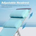 thumbnail image 2 of Domi Outdoor Living 3-Piece Adjustable Pool Lounge Set, Steel Textilene Sunbathing Chairs with Headrest (2 Lake Blue Chairs W/Table), 2 of 8