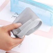 Slim Pencil Case Mesh Pen Bag Pencil Case Makeup Tool Bag Storage Pouch Purse