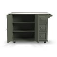 thumbnail image 2 of Homestyles Dolly Madison Engineered Wood Kitchen Cart in Sage Green/Nickel, 2 of 15