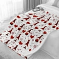 thumbnail image 6 of Happy Valentine''s Day Throw Blanket Ultra Soft Cute Gnome Flannel Blanket - Plush & Lightweight & Cozy Bed Blanket for Sofa Couch Bedroom,60"x80"-Adults/Twin Size, 6 of 6