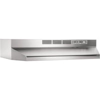 Broan 30 Inch Stainless Steel ADA Capable Non Ducted Under Cabinet Range Hood