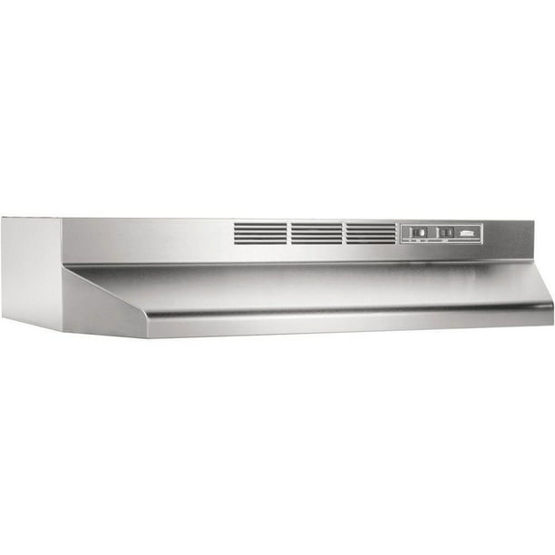 Broan 30 Inch Stainless Steel Ada Capable Non Ducted Under Cabinet
