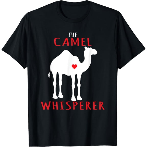 The Camel Whisperer - Spirit Animal Camel T-ShirtMen's and women's gift, black and white T-shirt, size: Extra large S-4XL