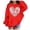 00#Red3748, variant on Byoo Toddler Girl's Letter Hoodie Long Sleeve Heart Shape Text Graphic Pullover Daily Casual Hooded Sweatshirt,Red
