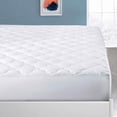 thumbnail image 4 of Peace Nest Quilted Fitted Mattress Pad, Elastic Stretches up to 18 Inches Deep, Pillow Top Mattress Cover - White Queen - 60x80 inches, 4 of 5