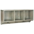 thumbnail image 2 of SAFAVIEH Alice Wall Shelf with Three Storage Compartments, French Grey, 2 of 4