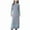 Gray, variant on Fesfesfes Muslim Long Dress Solid Color Big Girls Long Sleeve Dress Crewneck Colorblock Dress Under 10$