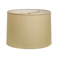 thumbnail image 3 of HomeRoots 470173 14 in. Throwback Drum Linen Lampshade Parchment Biege, 3 of 6
