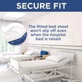 thumbnail image 7 of 2 Pack Fitted Hospital Bed Sheets with Elastic All Around for a Perfect Fit - Cotton Rich Soft Knitted Jersey Sheet, 36” x 84” x 12”, 7 of 7