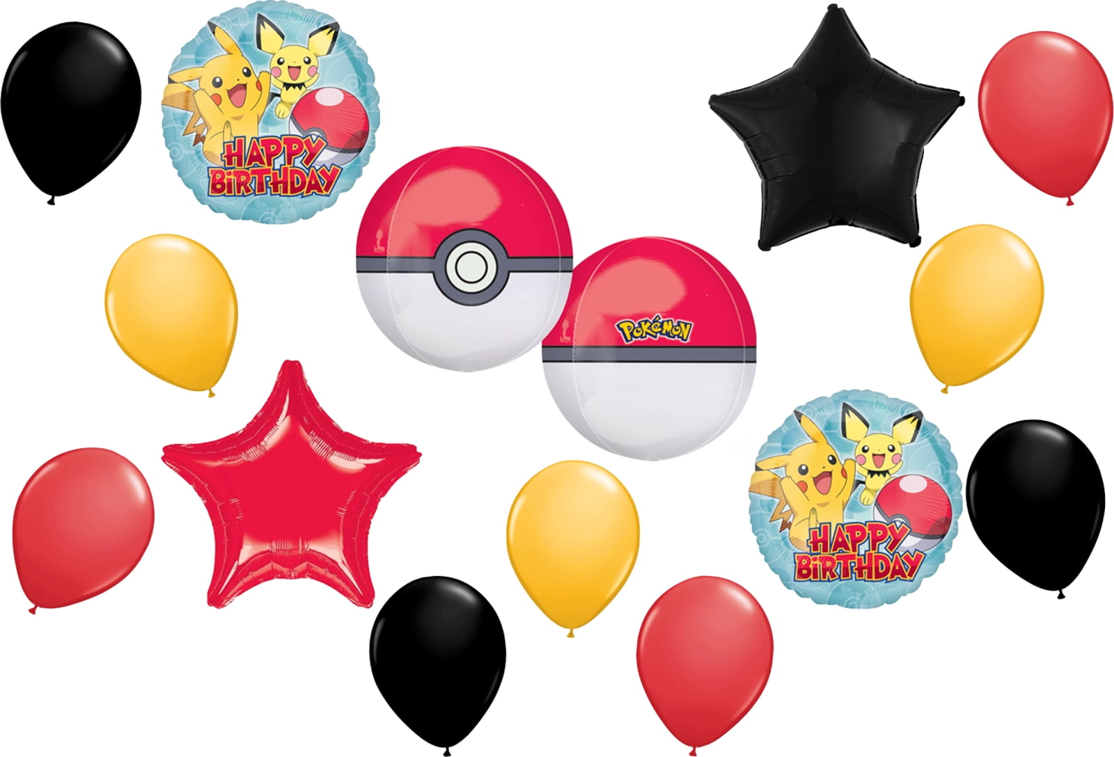 Orbz POKEMON GO Birthday Party Balloons Decoration Supplies Pikachu Game