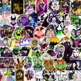 thumbnail image 1 of Pegatinas de vinilo con forma de anime impermeables con forma de brujas, 50 unidades/lote, 1 of 3