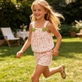 thumbnail image 6 of Amidoa Girls 2 Piece Outfits Summer Clothes Floral Print Cute Sleeveless Tank Top T-Shirt and Shorts Casual Kids Clothing Sets Multicolor Size 0T, 6 of 9