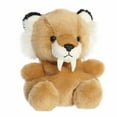 thumbnail image 2 of Aurora - Mini Brown Adorable Stuffed Animal - 5" Ash Saber Tooth Tiger - Palm Pals, 2 of 4