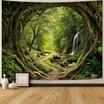thumbnail image 4 of Forest Path Sunlight Wall Tapestry, Enchanting Woodland Tapestries for Room Decor, Nature Tapestry 30x40 Inch, 4 of 7