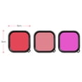 thumbnail image 4 of Filters 3pcs Underwater Filter Lenses Kit Compatible with   8 Black Camera Waterproof Housing Case, 4 of 7