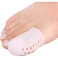 thumbnail image 1 of 5 pares de protectores para el dedo gordo del pie - Blanco L, protectores para los dedos del pie, tapones para el dedo gordo del pie de gel suave, alivian el dolor de pies y dedos, 1 of 5
