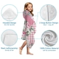 thumbnail image 7 of Pioneer Flower Floral Print Pattern Hooded Bath Towel，50"x30" for Ages 3 To 12 Kids, Quick Dry Lightweight Soft Microfiber Hood Beach Towel Cover Up for Kids, 7 of 7