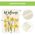 thumbnail image 5 of Newhomestyle Welcome Spring Daffodil Garden Flag 12x18 Inch Double Sided Outside, Flower Seasonal Yard Outdoor Flag, 5 of 5