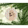 thumbnail image 2 of Poodle Standard Cafe Au Lait Christmas Ceramic Ornament 2.8 in x 2.8 in, 2 of 3
