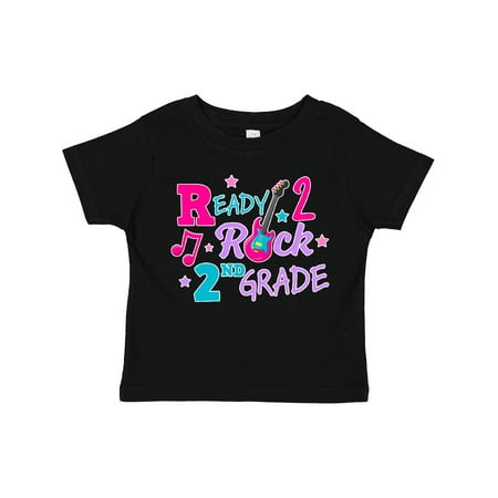 

Inktastic Back to School Ready 2 Rock 2nd Grade Gift Toddler Toddler Girl T-Shirt