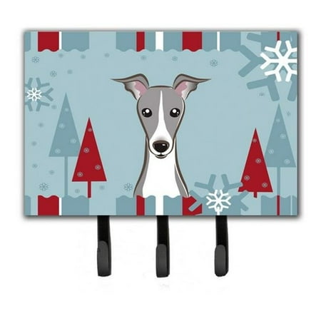 

Carolines Treasures BB1732TH68 Winter Holiday Italian Greyhound Leash & Key Holder