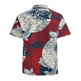 thumbnail image 3 of High Quality Hawaiian Shirts for Men Short Sleeve Aloha Beach Shirt Floral Summer Casual Button Down Shirts Blouses QHC94Q, 3 of 7