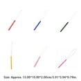 thumbnail image 2 of Beads Loop Pulling Needle Professional Tool Plastic-Handle Extension Threader Knitting Steel Ring Needle Wig Sewing Repair Rose Red, 2 of 6