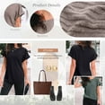 thumbnail image 4 of SUNBS Womens Summer Tops Short Sleeve Sweaters Tunic Tops Dressy Casual Business Shirts, 4 of 7