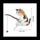 thumbnail image 5 of 7 Piezas de Gatos Pescando Estatuilla Escultura de Gatos Sentado Pescando PequeñOs Gatos Lindos Adorno de Resina Muebles Decorativos, 5 of 5