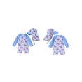 thumbnail image 2 of BemeyourBBs Toddler Baby Boy 4th of July One Piece Swimsuit with Sun Hat Newborn Infant Boy Bathing Suit Long Sleeve Rash Guard Patriotic Independent Day Swimwear Flag Print Zipper Summer Beachwear, 2 of 9