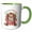 Green/White, variant on 3drose, the Dog Owner of a Cute Cockapoo Is Sure to Smile This Holiday Season, 11oz Two-tone Blue Mug