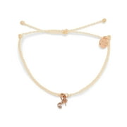 Pura Vida Rose Gold-Plated Disney Ariel Charm Bracelet - Adjustable Band, Brand Charm - Vanilla