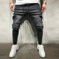 thumbnail image 2 of Mens Jeans Hop Sports Active Streetwear Fashion Classic Jeans Stretch Casual Comfort Outdoor Denim Pants, 2 of 6