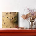 thumbnail image 2 of Gobi Desert Wall Clock Square Clock Decoration Creative Clock Dual Use Black Pointer 7.78in, 2 of 10