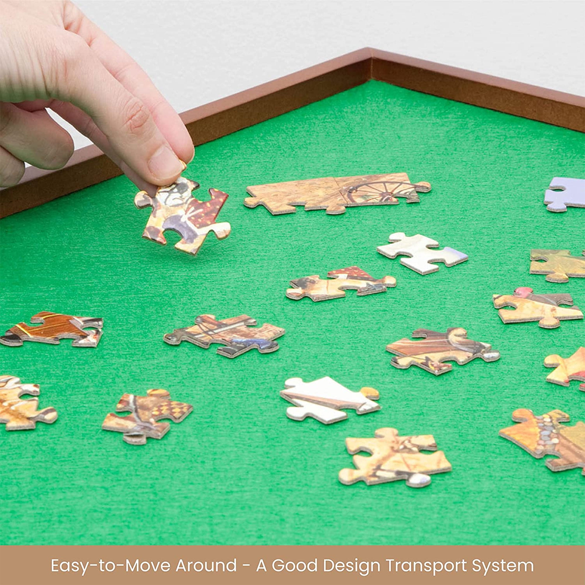 Bits and Pieces Square 1500 Piece Jigsaw Puzzle Board Spinner, 34 Inches