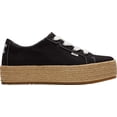 thumbnail image 2 of Women's TOMS Cassiah Flatform Espadrille Black Canvas, 2 of 4