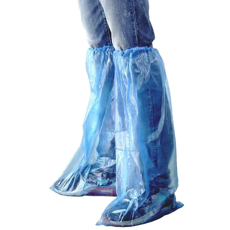 NON Disposable protective Shoe Covers Water Resistant Hygienic transparent 
