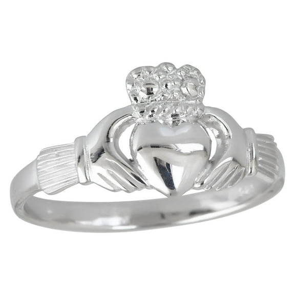 Decadence Sterling Silver 10mm Claddagh Ring