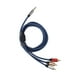 thumbnail image 2 of Cable de audio macho de 3,5 mm a 3 RCA macho Cable de audio estéreo de 1,8 m para altavoz TV CD DVD Cable de alambre, 2 of 8
