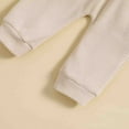 thumbnail image 4 of Sngxgn Baby Girl Outfit Long Sleeve Pullover Tops with Pants 2pcs Set Clothes(Beige,70), 4 of 6