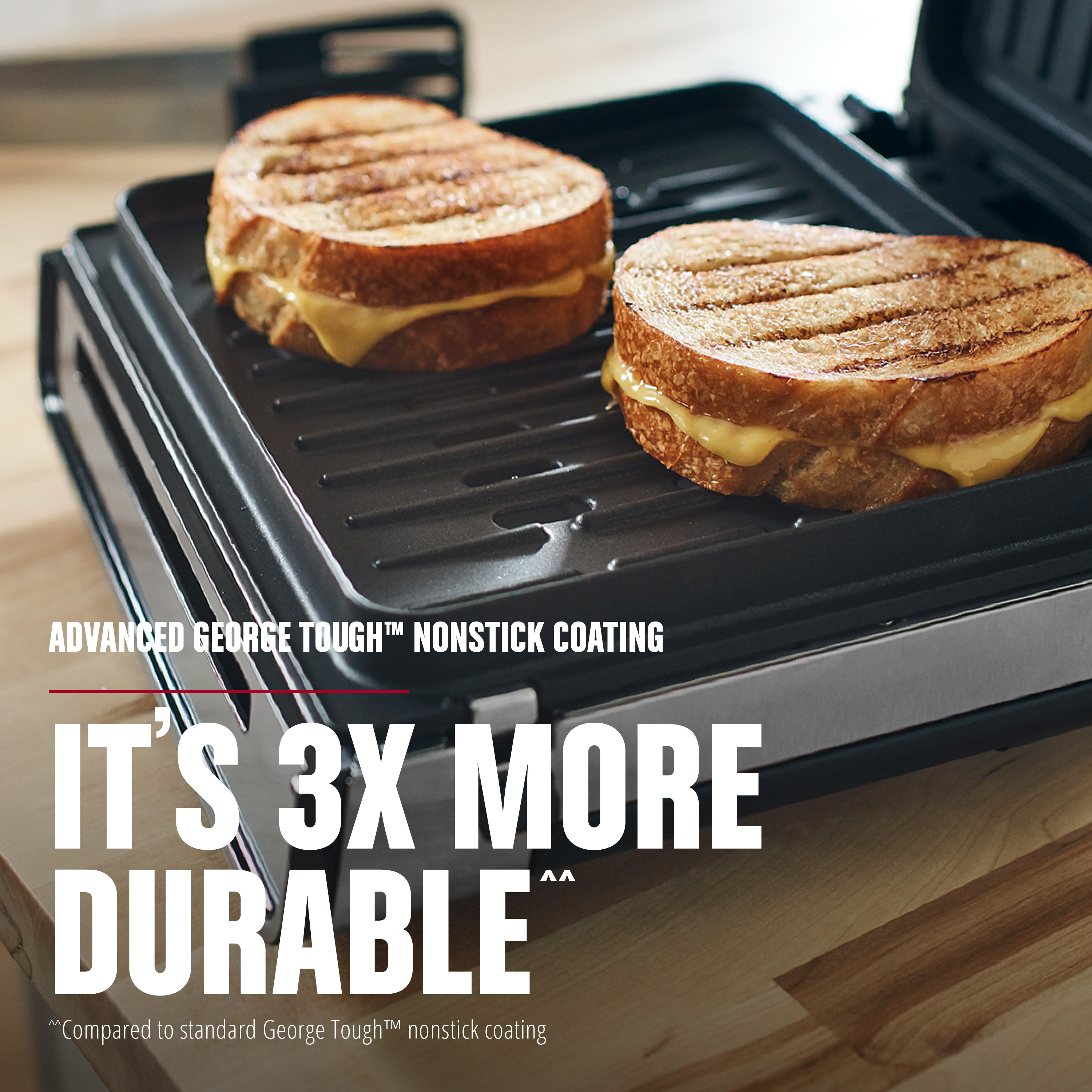 George Foreman Contact Smokeless - Ready Grill, Family Size (4-6 Servings), GRS6090B-1 - image 3 of 8
