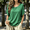 Green, variant on LJEFF Womens Casual Loose Fit T-Shirt, Dolman Short Sleeve Soft Crew Neck Button Summer Blouse for Women Yellow
