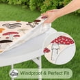 thumbnail image 5 of Colorful Mushroom Assortment Light Pink Pattern Round Fitted Tablecloth with Elastic Edge,Dining Table Cover Waterproof,Outdoor Round Tablecloth for Camping,Dining,Indoor and Outdoor, 5 of 7